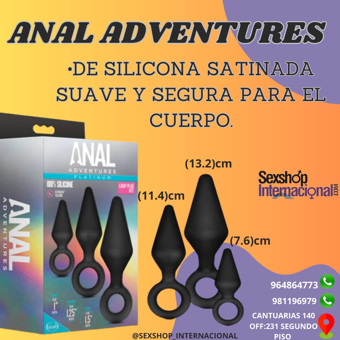 ACCESORIOS DILATADOR ANALES-KIT DE SILICONA SUAVE Y FLEXIBLES-SEXSHOP LIMA